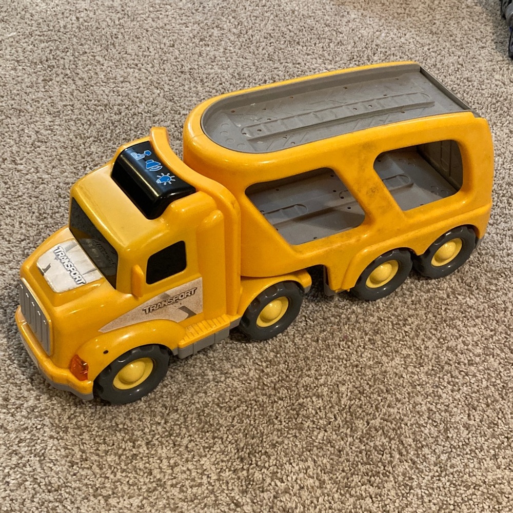 Yellow Toy Transport Truck